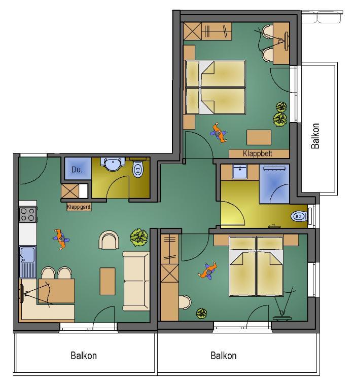 Chasa Sulai Appartements Samnaun Rom bilde